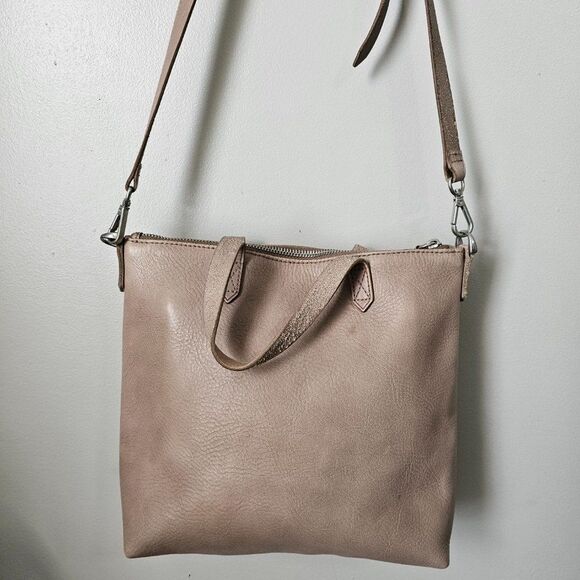 EUC MADEWELL ZIP TOP TRANSPORT TAN GENUINE LEATHER CROSSBODY BAG - Picture 2 of 16